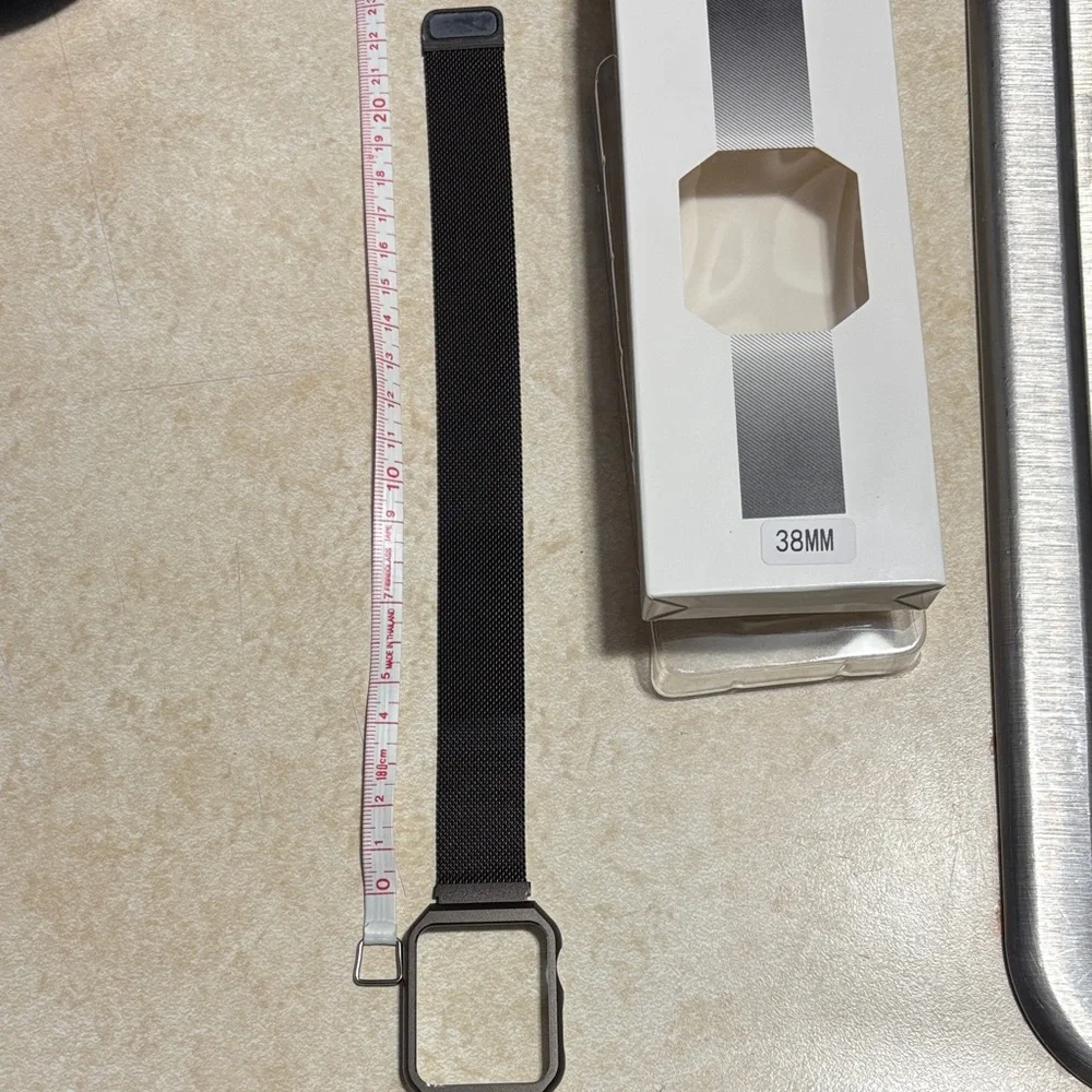 NWT Dark Brown Mesh Apple Watch Band 38mm